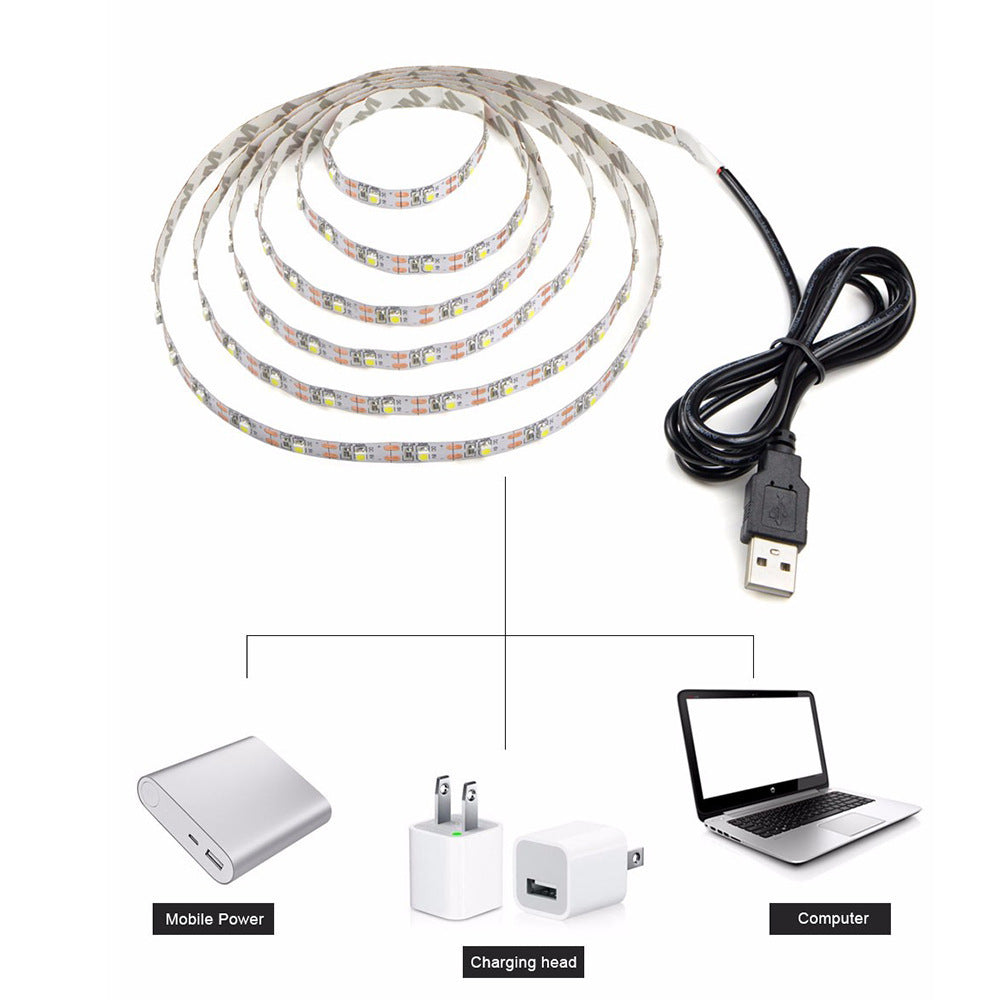 RGB LED Strip Light 5050 - Waterproof, Multicolor, 10m & 5m Rolls, for Indoor/Outdoor Use