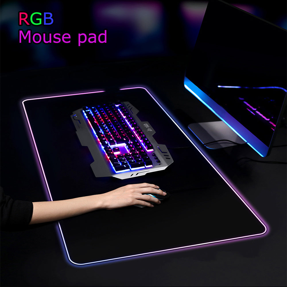 Světelná myš RGB myš LED Herní velká kancelářská podložka na stůl