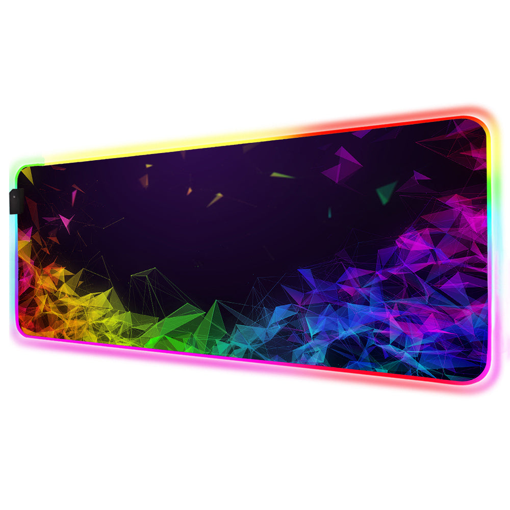 Světelná myš RGB myš LED Herní velká kancelářská podložka na stůl