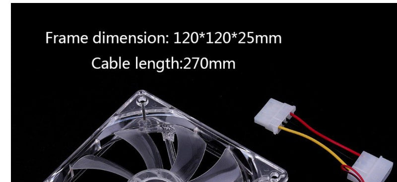 RGB Blue Light PC Cooling Fan – 120mm Silent Performance