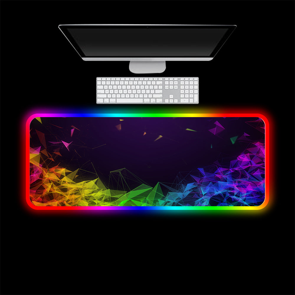 Světelná myš RGB myš LED Herní velká kancelářská podložka na stůl