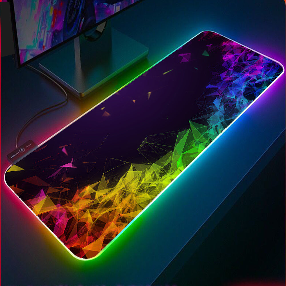 Světelná myš RGB myš LED Herní velká kancelářská podložka na stůl